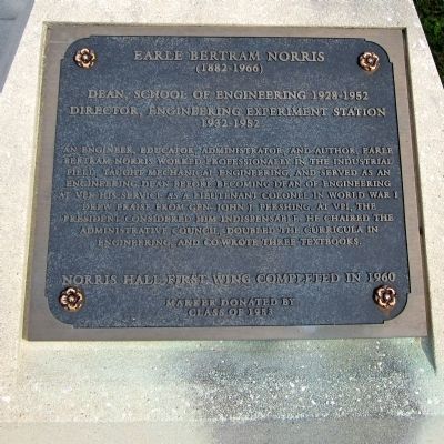 Earl Bertram Norris Marker. Click for full size. Earl Bertram Norris Marker image. Click for full size.