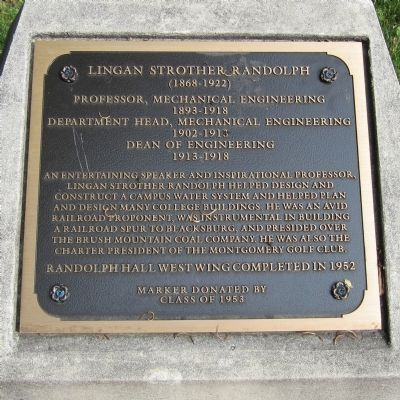 Lingan Strother Randolph Marker image. Click for full size.