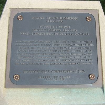 Frank Leigh Robeson Marker. Click for full size. Frank Leigh Robeson Marker image. Click for full size.