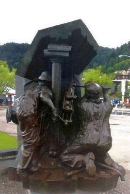 Hard Rock Miners monument, as seen in 1995. Click for full size. Hard Rock Miners monument, as seen in 1995 image. Click for full size.