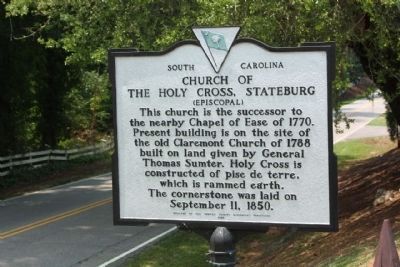 Church of the Holy Cross Stateburg Marker image. Click for full size.