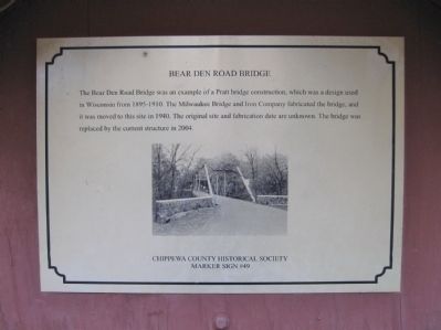 Bear Den Road Bridge Marker image. Click for full size.