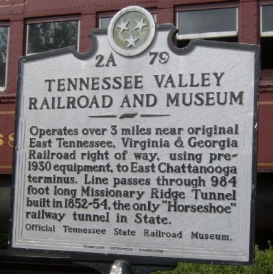 Tennessee Valley Railroad And Museum Marker image. Click for full size.