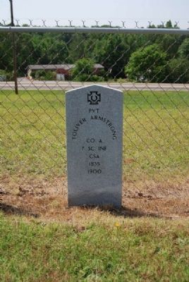 Pvt. T. Oliver Armstrong Tombstone. Click for full size. Pvt. T. Oliver Armstrong Tombstone image. Click for full size.