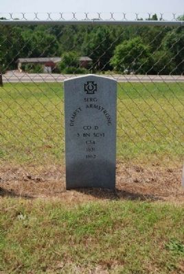 Serg. Dempsy Armstrong Tombstone. Click for full size. Serg. Dempsy Armstrong Tombstone image. Click for full size.