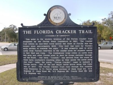 The Florida Cracker Trail Marker image. Click for full size.
