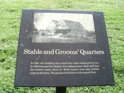Stable and Grooms Quarters Marker image. Click for full size.