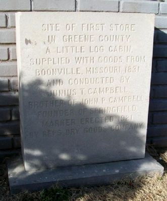 First Store in Greene County Marker. Click for full size. First Store in Greene County Marker image. Click for full size.