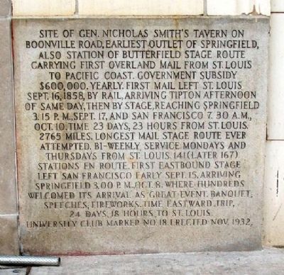 Butterfield Overland Stage Marker. Click for full size. Butterfield Overland Stage Marker image. Click for full size.
