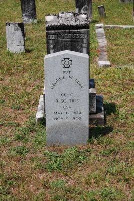 Pvt. George W. Leek Tombstone. Click for full size. Pvt. George W. Leek Tombstone image. Click for full size.