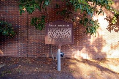 Early Residences Marker image. Click for full size.