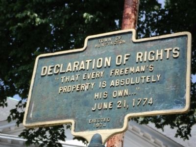 Declaration of Rights Marker. Click for full size. Declaration of Rights Marker image. Click for full size.