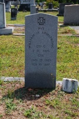 Pvt. William H. Armstrong Tombstone. Click for full size. Pvt. William H. Armstrong Tombstone image. Click for full size.