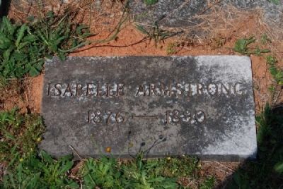 Isabelle Armstrong Tombstone image. Click for full size.