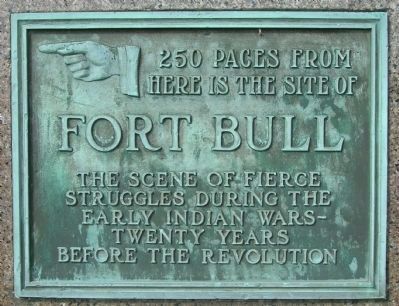Fort Bull Marker image. Click for full size.