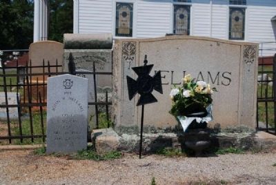 Pvt. John R. Hellams Tombstone and Marker. Click for full size. Pvt. John R. Hellams Tombstone and Marker image. Click for full size.