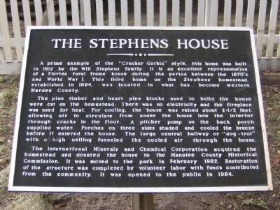 The Stephens House Marker image. Click for full size.
