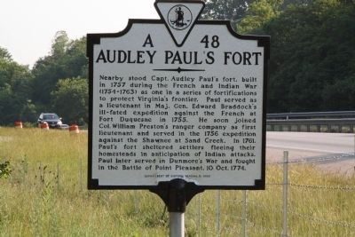 Audley Pauls Fort Marker image. Click for full size.