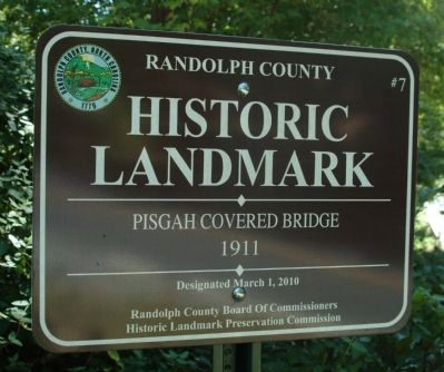 Pisgah Covered Bridge Marker image. Click for full size.