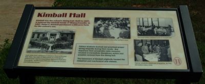 Kimball Hall Marker image. Click for full size.