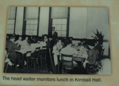 The head waiter monitors lunch in Kimball Hall. image. Click for full size.