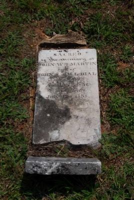 John William Martin Dial Tombstone image. Click for full size.