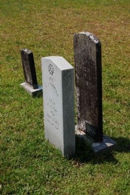 Pvt. M.B. Owings -<br>Original Tombstone image. Click for full size.