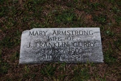 Mary Armstrong Tombstone image. Click for full size.