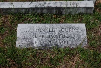 J. Franklin Curry Tombstone image. Click for full size.