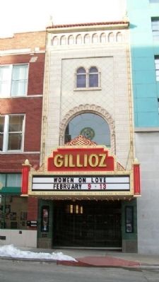 Gillioz Theater and Marker image. Click for full size.