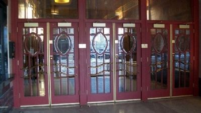 Gillioz Theater Entrance Doors. Click for full size. Gillioz Theater Entrance Doors image. Click for full size.
