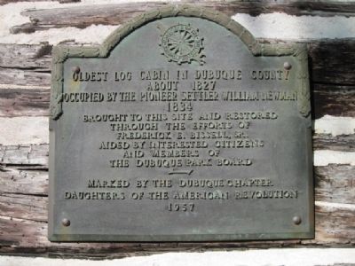 Louis Arriandeaux Log House Marker. Click for full size. Louis Arriandeaux Log House Marker image. Click for full size.