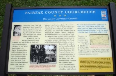 Fairfax County Courthouse Marker image. Click for full size.