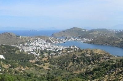 Skala Village and Patmos Harbor image. Click for full size.