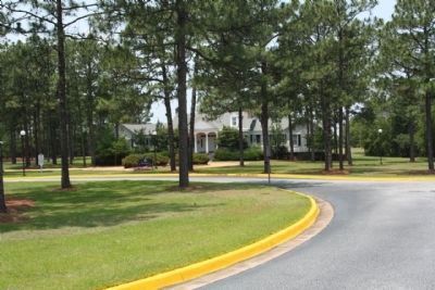 Pickens - Salley House and Marker (at left), seen on Campus image. Click for full size.