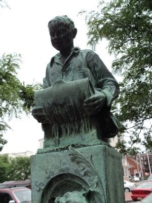 Closeup of the Dublin Spring Water Boy. Click for full size. Closeup of the Dublin Spring Water Boy image. Click for full size.