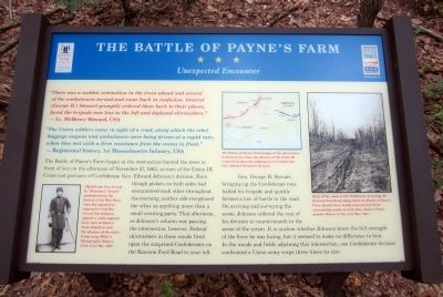 The Battle of Paynes Farm CWT Marker image. Click for full size.