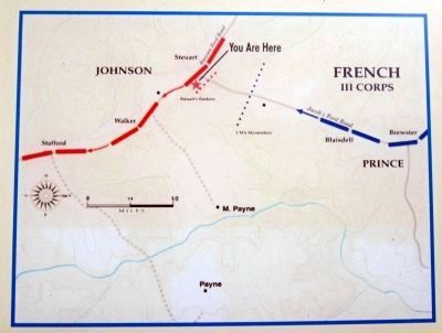 Advance of the Union III Corps from Jacob's Ford image. Click for full size.