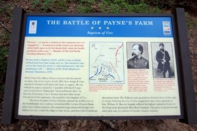 The Battle of Payne’s Farm CWT Marker. Click for full size. The Battle of Payne’s Farm CWT Marker image. Click for full size.