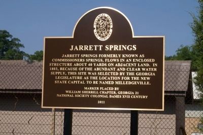 Jarrett Springs Marker image. Click for full size.