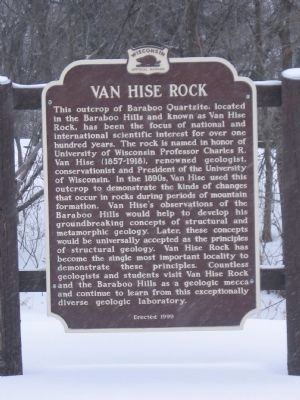 Another Van Hise Rock Marker image. Click for full size.