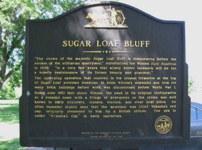 Sugar Loaf Bluff Marker image. Click for full size.