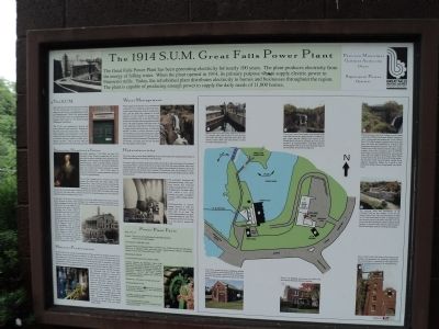 The 1914 S.U.M. Great Falls Power Plant Marker image. Click for full size.