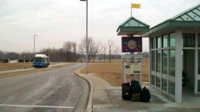 Airport History Marker. Click for full size. Airport History Marker image. Click for full size.