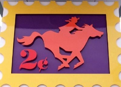 The Pony Express Marker Artwork image. Click for full size.