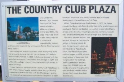 The Country Club Plaza Marker. Click for full size. The Country Club Plaza Marker image. Click for full size.