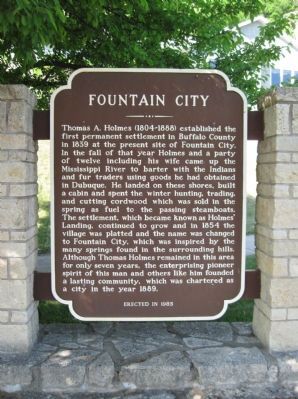 Fountain City Marker image. Click for full size.
