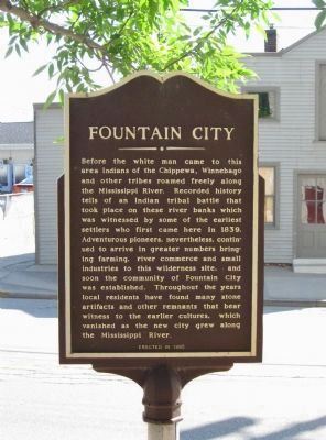 Fountain City Marker. Click for full size. Fountain City Marker image. Click for full size.