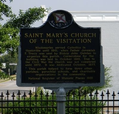 Saint Mary's Church of the Visitation Marker image. Click for full size.
