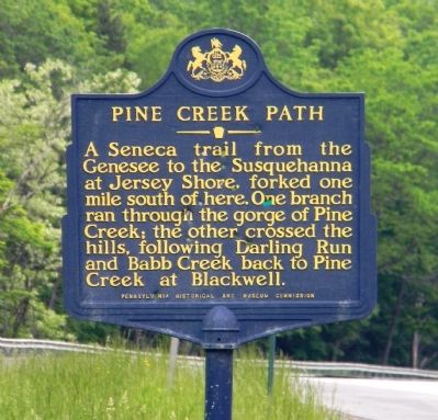 Pine Creek Path Marker image. Click for full size.